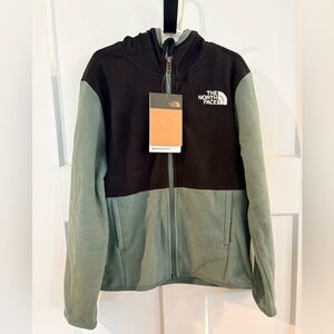 The North Face Kids Fleece Jacket in Black and Green